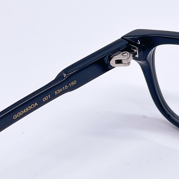 NEW EYEGLASSES GUCCI GG0493OA 001 BLACK EYEWEAR GUCCI - Picture 10 of 12